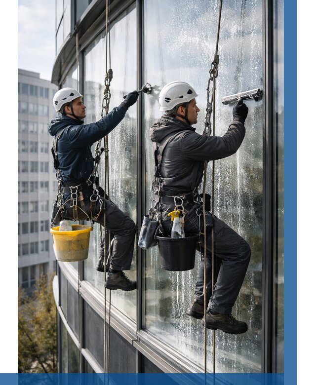 Мойка панорамных окон в Вязниках от 374 р. заказать у ВЫСОТНИК-Взн