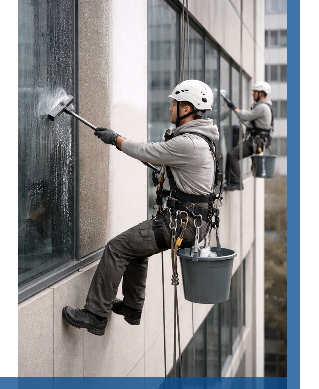 Мойка фасадов зданий в Вязниках под ключ от 374 р. | ВЫСОТНИК-Взн