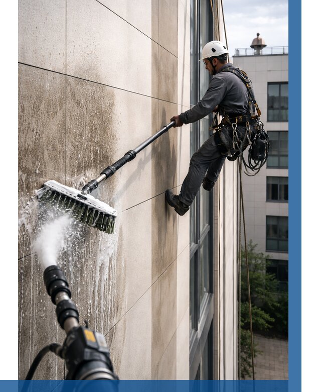 Мойка фасада из керамогранита в Вязниках от 320 р. | ВЫСОТНИК-Взн