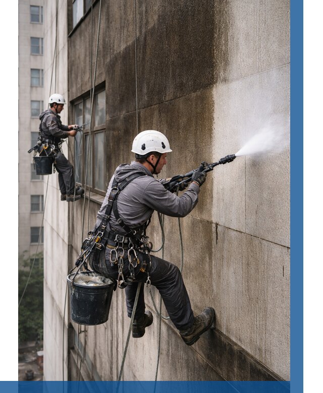 Очистка фасада от копоти в Вязниках от 267 р. | ВЫСОТНИК-Взн