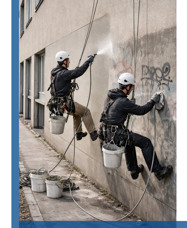 Антиграффити покрытие фасада с защитой от надписей в Вязниках