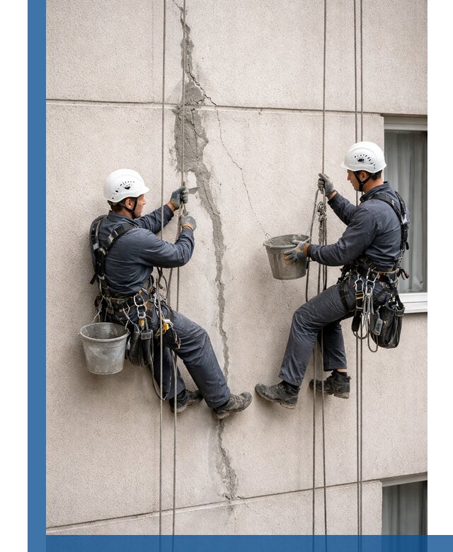 Заделка трещин на фасаде в Вязниках с гарантийным ремонтом