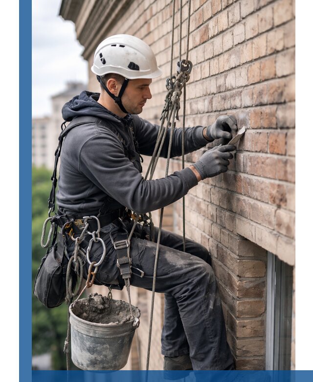 Качественный ремонт кирпичной кладки фасада в Вязниках с гарантией