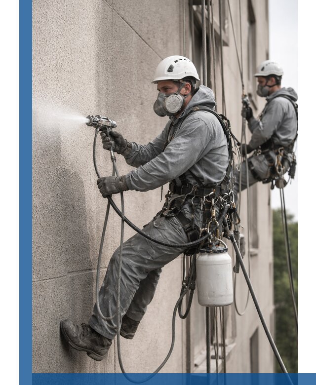 Безвоздушная покраска фасадов зданий в Вязниках профессионально