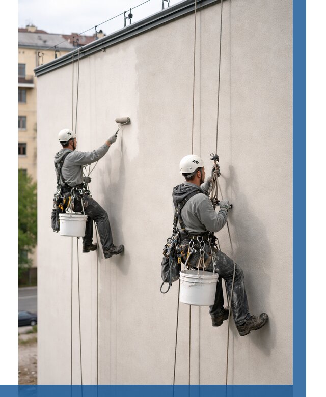 Покраска оштукатуренного фасада в Вязниках от 342 р. | ВЫСОТНИК-Взн