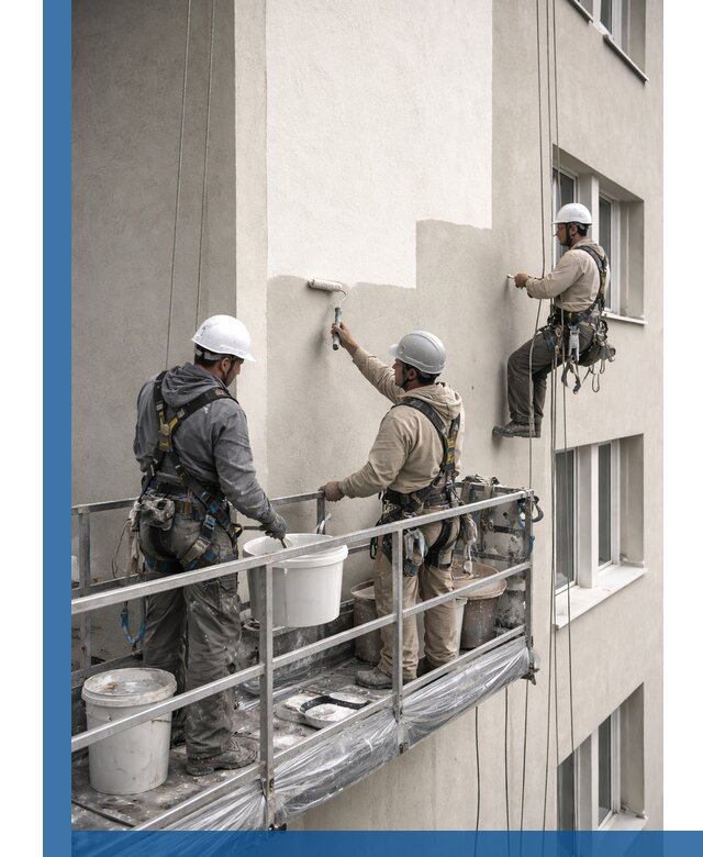 Покраска оштукатуренного фасада в Вязниках под ключ с гарантией