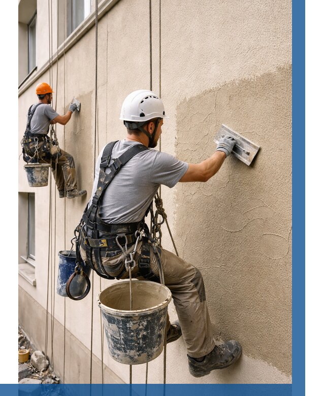 Декоративная штукатурка фасада в Вязниках от 1282 р. | ВЫСОТНИК-Взн