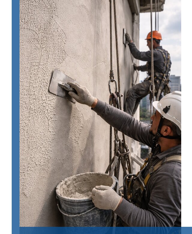 Декоративная штукатурка фасада с утеплением и защитой в Вязниках