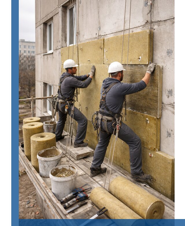 Утепление фасада минватой в Вязниках под ключ с гарантией