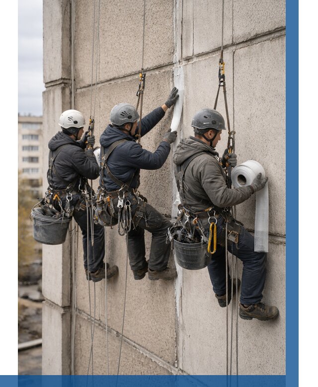 Ремонт межпанельных швов в Вязниках от 801 р. | ВЫСОТНИК-Взн