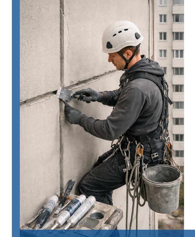 Ремонт межпанельных швов в Вязниках герметизация и восстановление