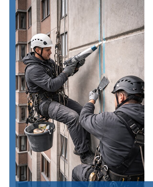 Вторичная герметизация швов фасада и кровли в Вязниках