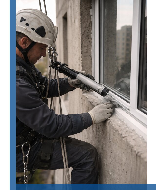 Герметизация оконных швов снаружи в Вязниках профессионально