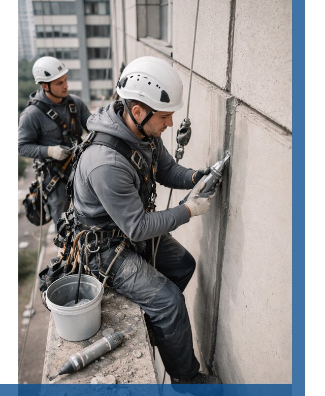 Ремонт деформационных швов здания в Вязниках от 1068 р. | ВЫСОТНИК-Взн