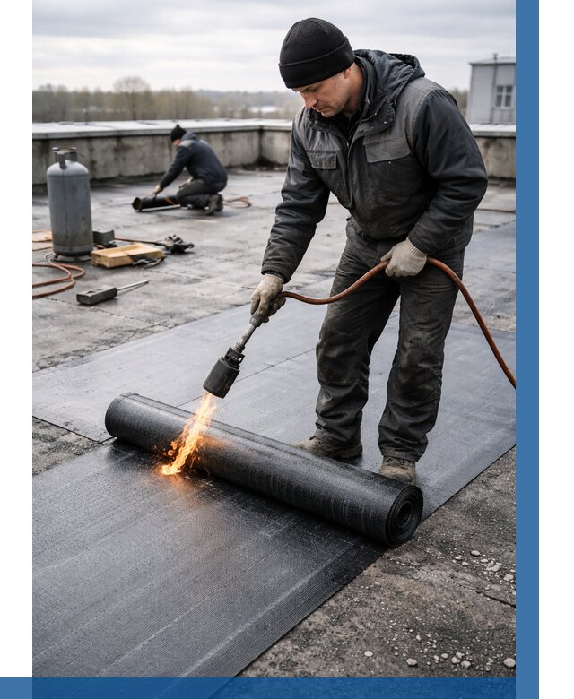 Ремонт наплавляемой кровли в Вязниках от 748 р. | ВЫСОТНИК-Взн