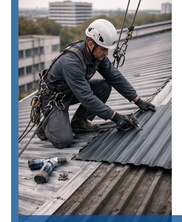 Ремонт профнастила на кровле в Вязниках, работы под ключ