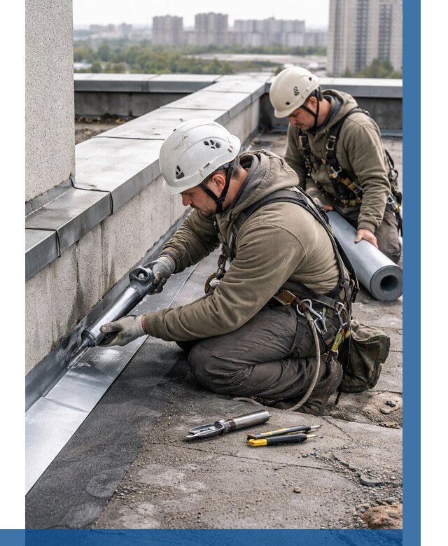 Ремонт кровельных примыканий в Вязниках от 1282 р. | ВЫСОТНИК-Взн