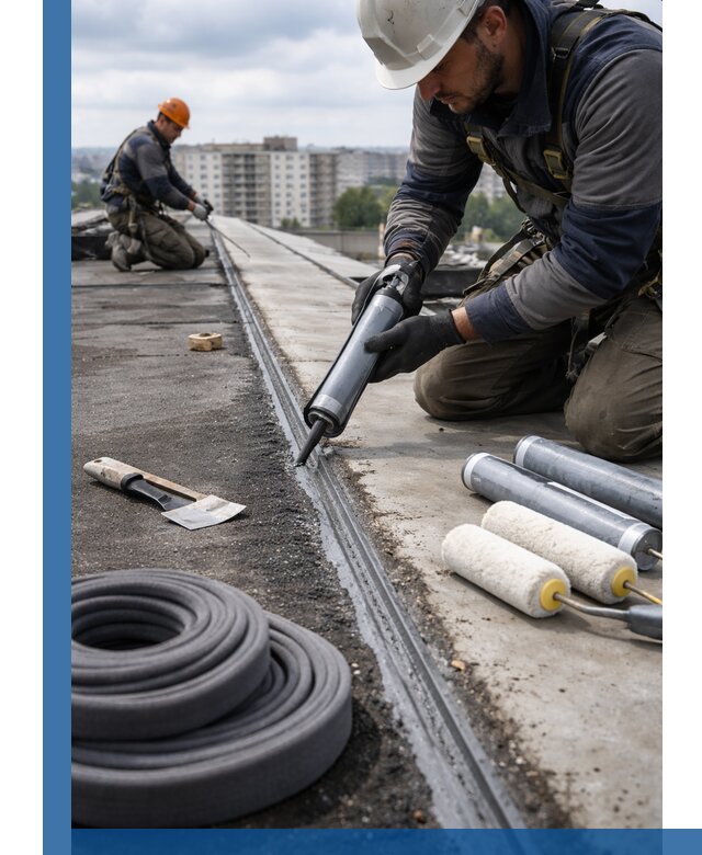 Герметизация швов кровли в Вязниках с гарантией герметичности