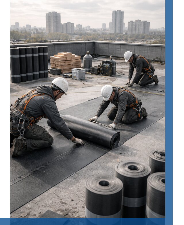 Монтаж мягкой кровли под ключ в Вязниках от 481 р. | ВЫСОТНИК-Взн