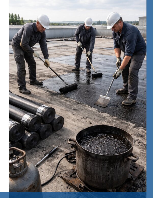 Гидроизоляция кровли мастикой в Вязниках от 641 р. | ВЫСОТНИК-Взн