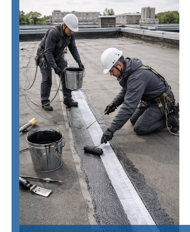 Гидроизоляция кровли мастикой в Вязниках надежная защита