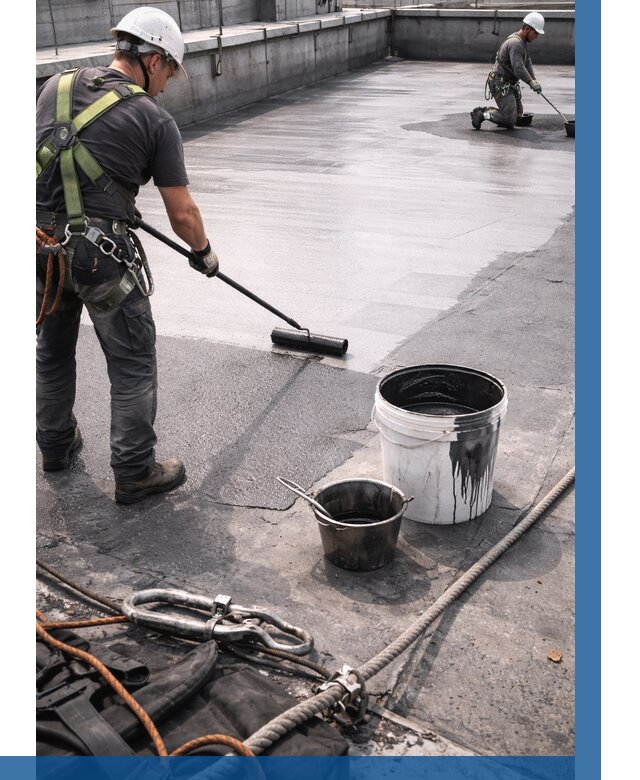 Гидроизоляция кровли жидкой резиной в Вязниках от 534 р. | ВЫСОТНИК-Взн