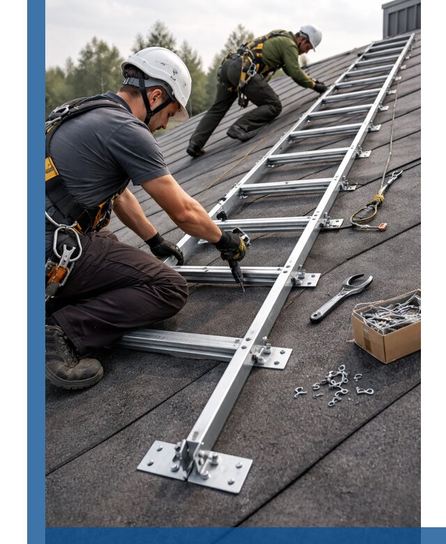 Профессиональный монтаж кровельной лестницы в Вязниках под ключ