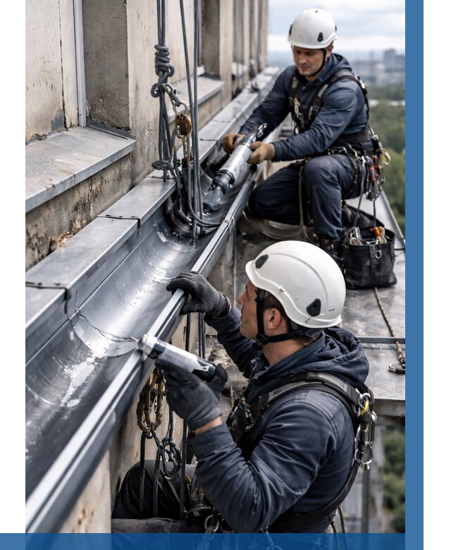 Ремонт водосточных желобов в Вязниках от 6944 р. | ВЫСОТНИК-Взн