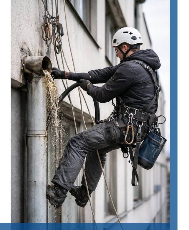 Прочистка водосточных труб в Вязниках от 3739 р. | ВЫСОТНИК-Взн