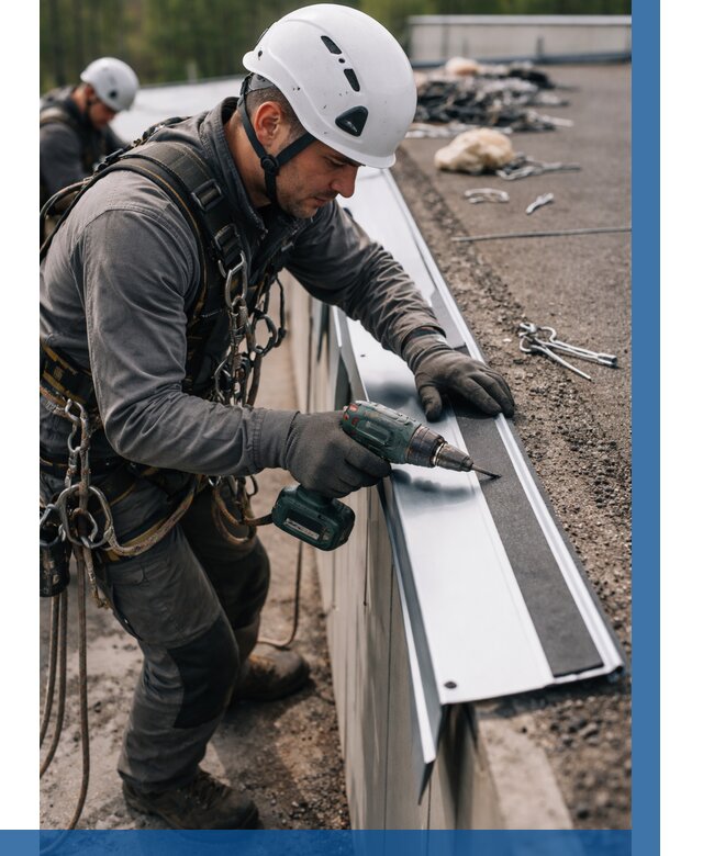 Монтаж капельника на кровле в Вязниках от 320 р. | ВЫСОТНИК-Взн