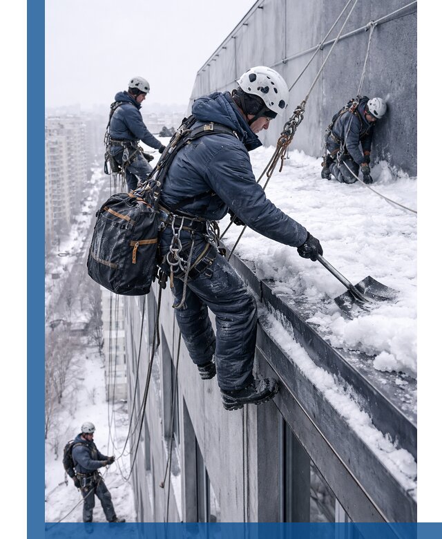 Абонентское обслуживание кровли зимой в Вязниках регулярный уход