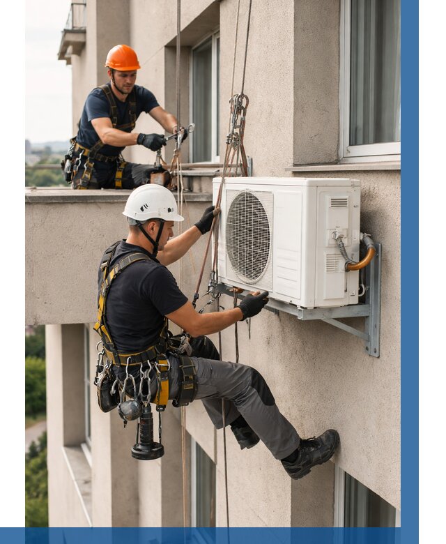 Монтаж внешнего блока кондиционера в Вязниках от 6944 р. | ВЫСОТНИК-Взн