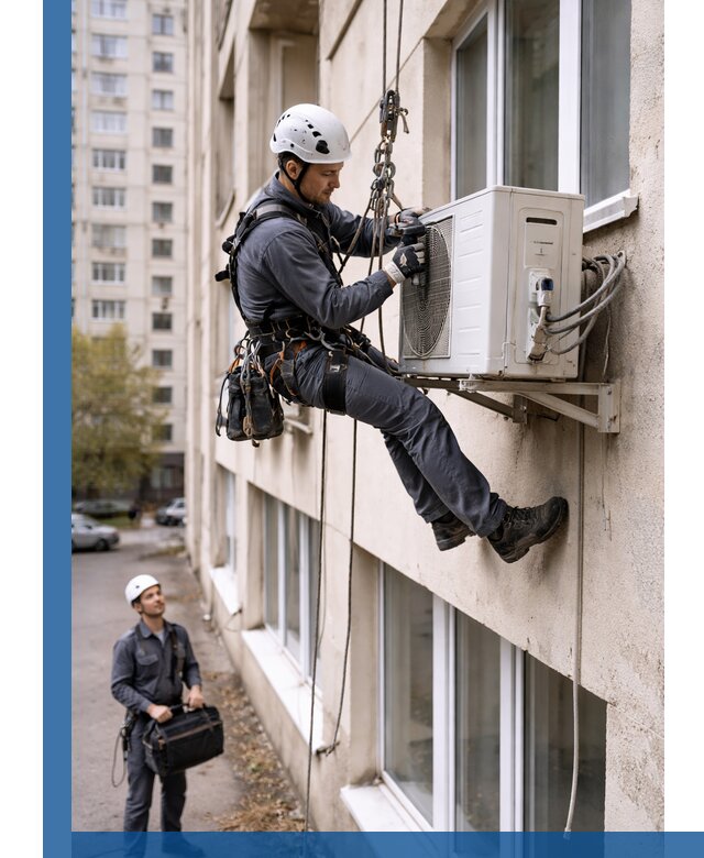 Демонтаж внешнего блока кондиционера в Вязниках профессионально