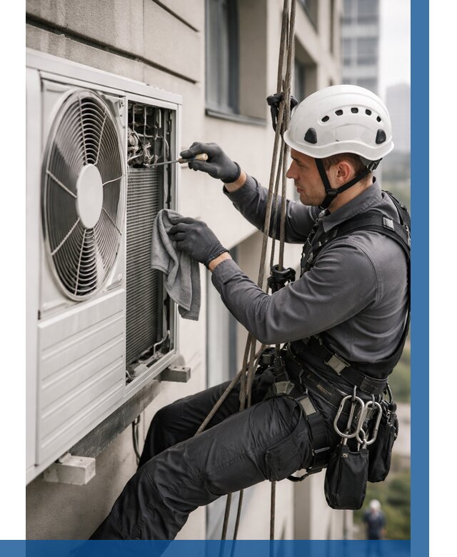 Обслуживание внешнего блока кондиционера в Вязниках от 2884 р.ВЫСОТНИК-Взн