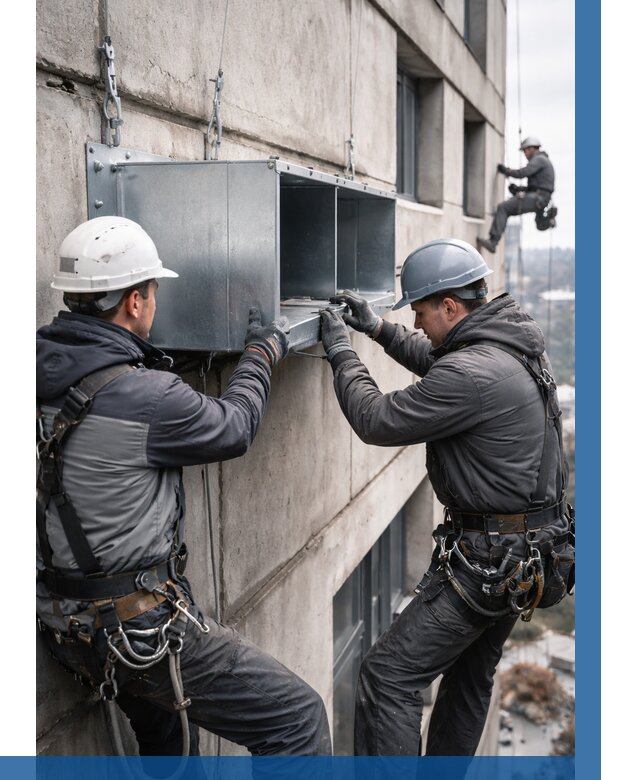 Монтаж вентиляционных коробов в Вязниках от 3205 р. | ВЫСОТНИК-Взн