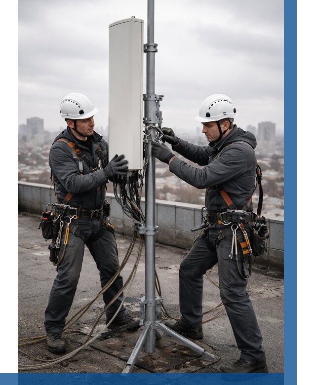 Монтаж антенн связи на крыше в Вязниках от 9081 р. | ВЫСОТНИК-Взн