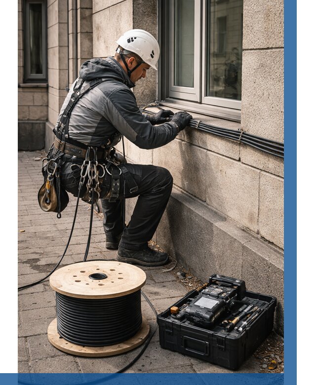 Прокладка оптоволоконного кабеля в Вязниках от 855 р. | ВЫСОТНИК-Взн