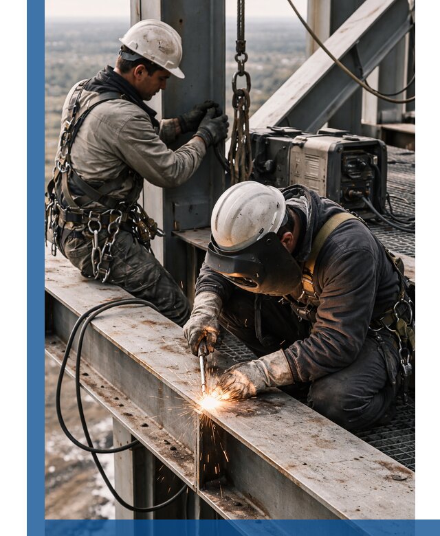 Высотные сварочные работы в Вязниках для промышленных объектов