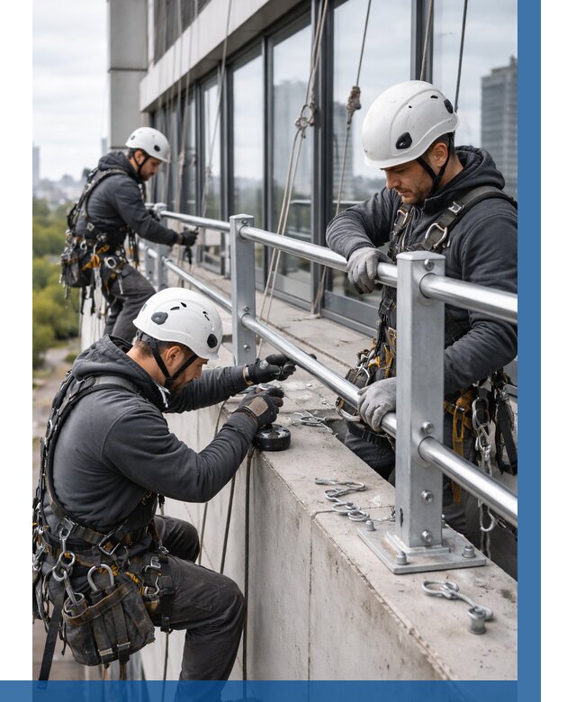 Монтаж ограждений на высоте в Вязниках, от 1282 р. | ВЫСОТНИК-Взн
