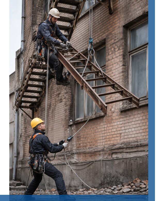 Демонтаж пожарной лестницы в Вязниках от 12820 р. | ВЫСОТНИК-Взн