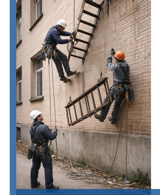 Демонтаж пожарной лестницы в Вязниках быстро и безопасно