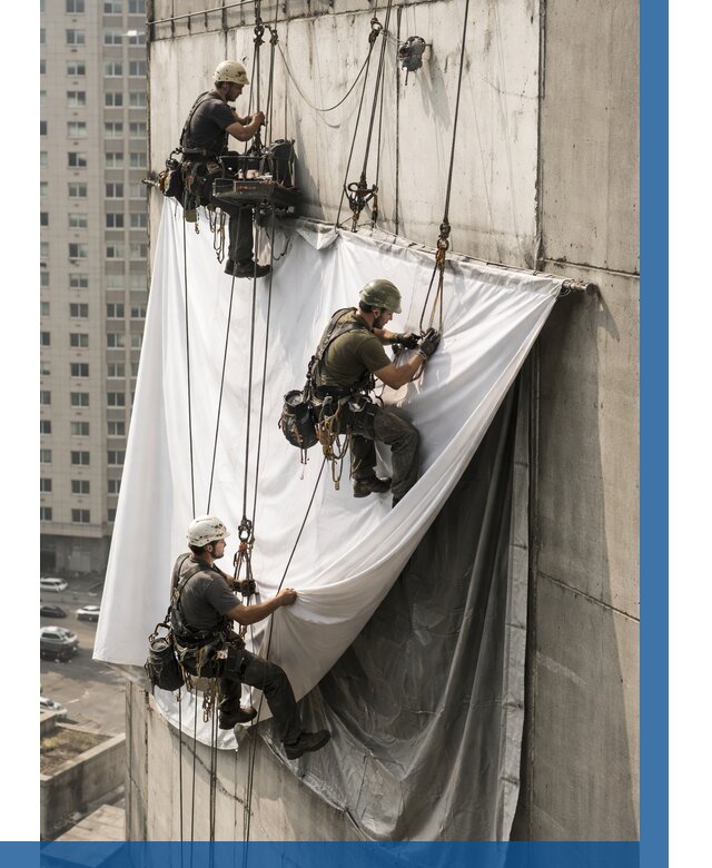 Замена баннерного полотна в Вязниках от 6944 р. | ВЫСОТНИК-Взн—заказать