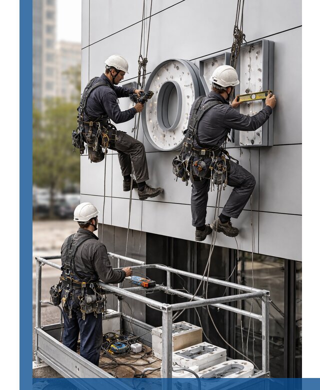 Профессиональный монтаж световых букв в Вязниках под ключ
