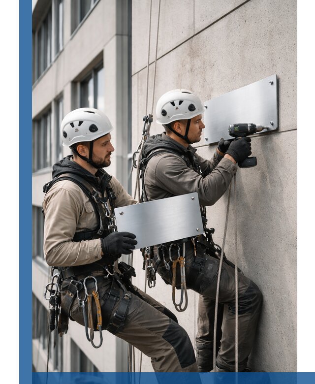 Монтаж табличек и указателей в Вязниках для зданий и сооружений