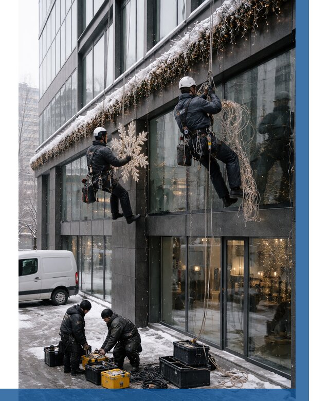 Демонтаж новогоднего оформления в Вязниках от 5876 р. | ВЫСОТНИК-Взн