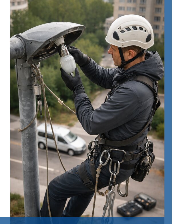 Замена ламп на высоте в Вязниках от 2671 р. | ВЫСОТНИК-Взн