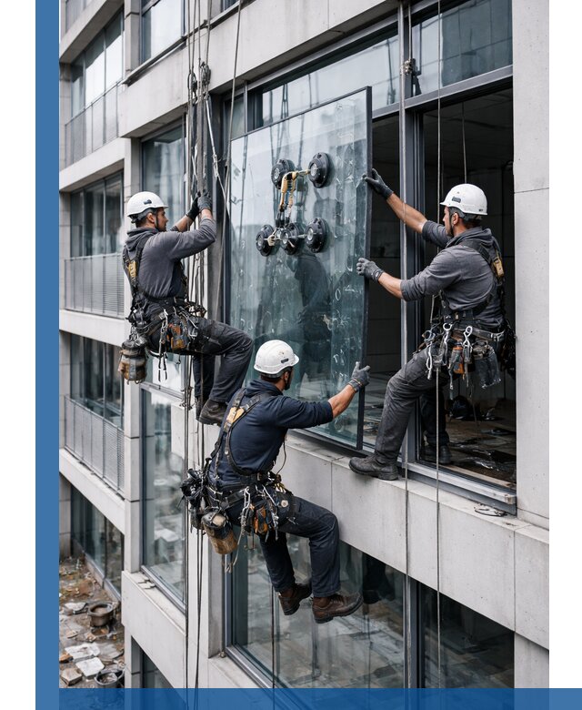 Фасадное остекление и монтаж витражей зданий в Вязниках под ключ