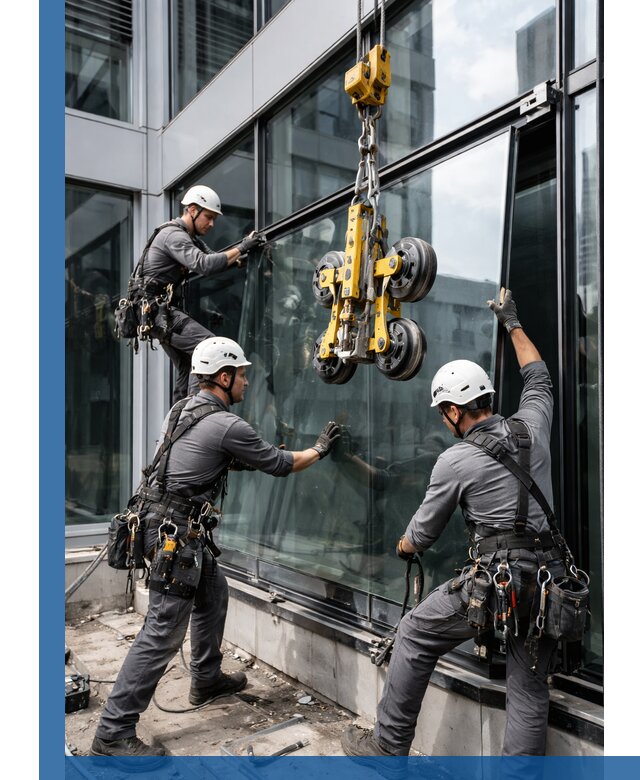 Структурное остекление фасадов в Вязниках монтаж и обслуживание