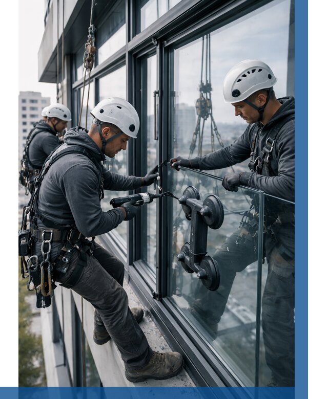 Витражное остекление зданий в Вязниках от 3739 р. | ВЫСОТНИК-Взн