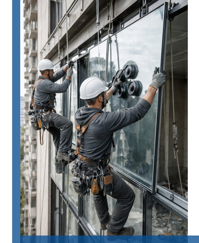 Витражное остекление фасадов и лоджий в Вязниках под ключ